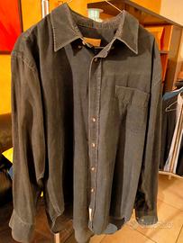 Camicia velluto blu Americanino