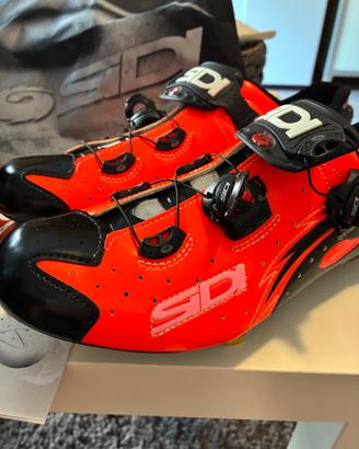 Sidi Wire Carbon – colore arancio lucido n.43