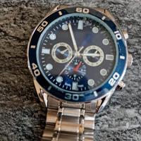 Orologio Avon Cronografo Blu e Argento