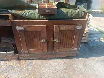 bancone ghiacciaia frigo vintage