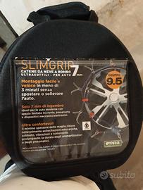 Catene da auto ultrasottili gruppo 9.5 mai usate