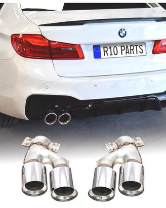 TERMINALI SCARICO BMW G30 G31 17-20 LOOK M5 ARGENT