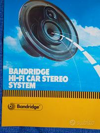 Catalogo generale Bandridge Hi-Fi car - anni 80