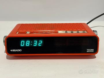 Modernariato Sveglia radio vintage Irradio Tec280