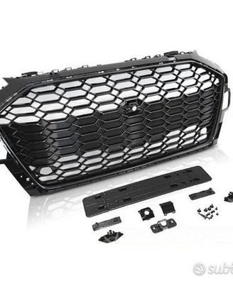 Griglia Audi A4 B9 2020- RS4 Style Nera Lucida