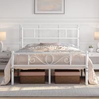 Letto a una piazza e mezza in ferro battuto