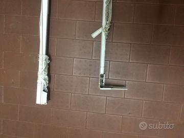 2 binari metallici per tende