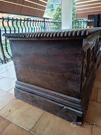 Cassapanca legno massello 150 anni perfetta 