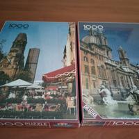 2 puzzle 1000 pezzi Roma e Berlino