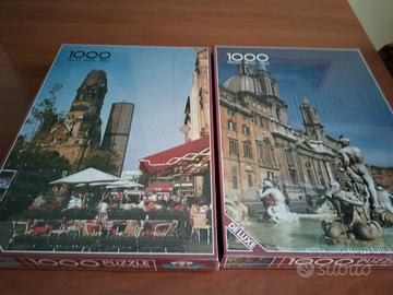 2 puzzle 1000 pezzi Roma e Berlino