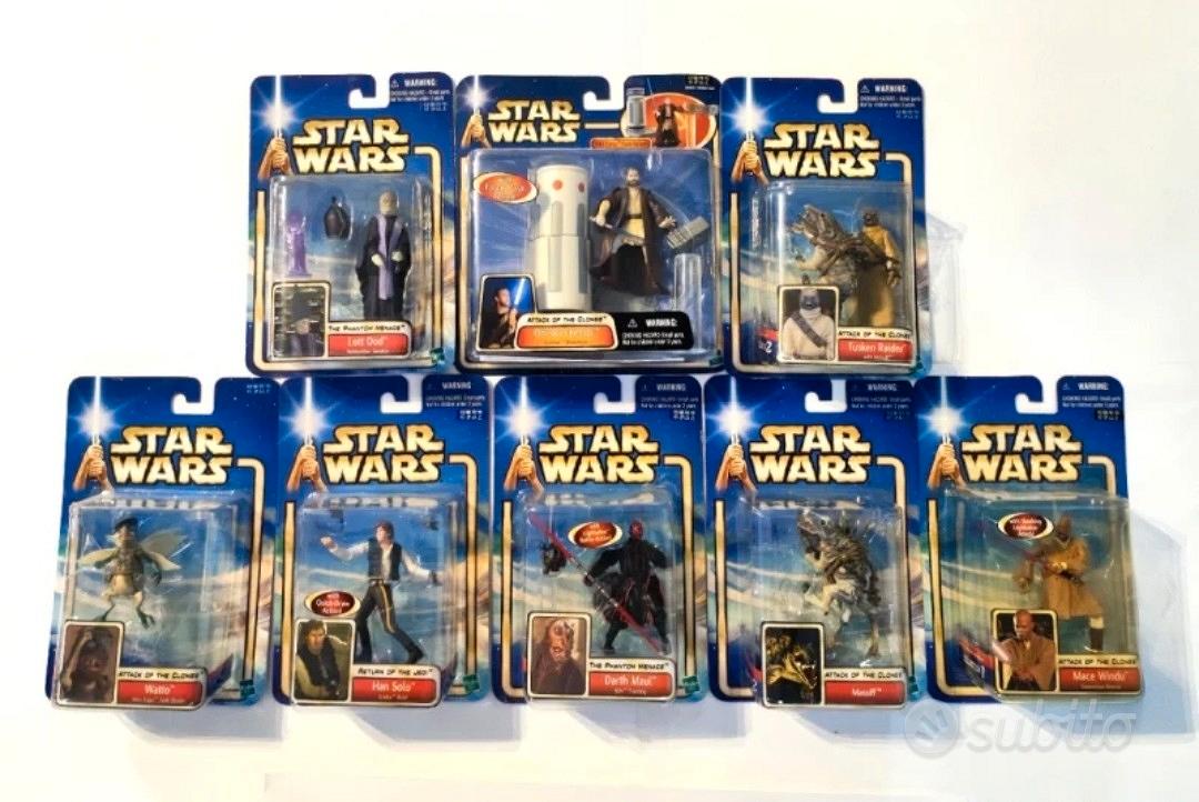 Set 8 Action Figure Star Wars - Hasbro Japan @2002 - Collezionismo