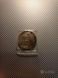Moneta rara 2 franchi helvetia 1860 con seduta 