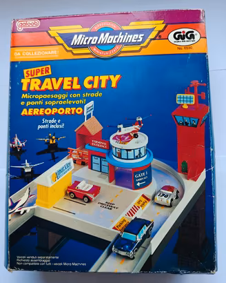 Micro Machines Aeroporto+Box+Catalogo+33 Veicoli