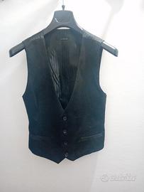 Gilet nero elegante da uomo taglia M