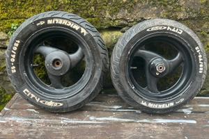 Cerchi gommati Malaguti Phantom F12 tamburo