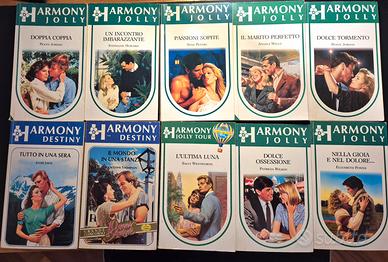Lotto 10pz di classici romanzi Harmony, anni '90.