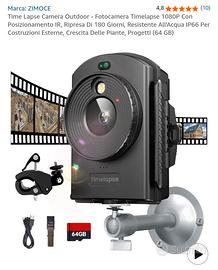 Fotocamera Timelapse ZIMOCE Outdoor 1080P