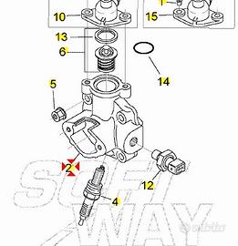 Testa cilindro Aprilia SR50 AP3BBA000606