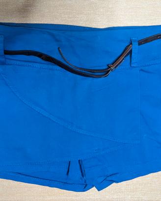 gonna pantalone blu pantaloncini