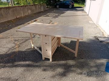 tavolo a ribalta betulla  norden(Ikea)