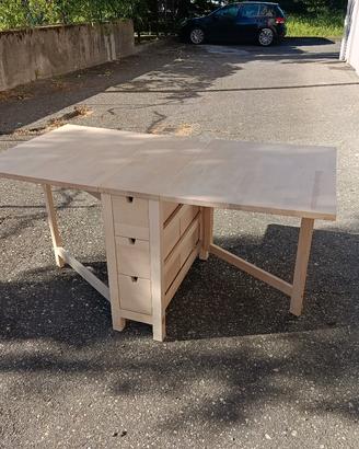 tavolo a ribalta betulla  norden(Ikea)
