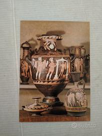 cartolina vasi Campani con figure museo di capua 