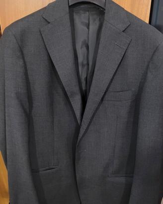 Giacca blazer grigia lana woolmark