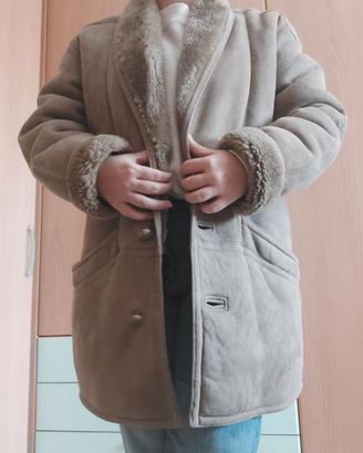 Montone shearling vintage vera pelle