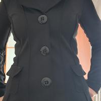 Giacca nera elegante, made in Italy, taglia 44,Y2K