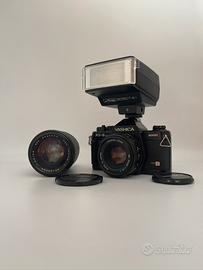 Yashica FX‑3 Super 2000 kit obiettivi + flash