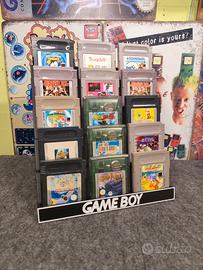 stand porta cartucce game boy