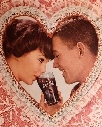 COCA COLA pagina pubblicità 1960 originale Coke