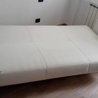 Divano letto contenitore in ecopelle