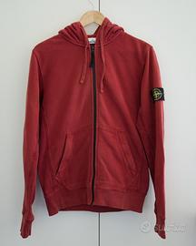 Felpa Stone Island rossa con certilogo
