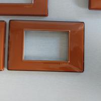 2 Placche Vimar Plana 3 moduli tabacco