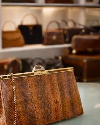 Clutch bag rettile vintage originale 60s