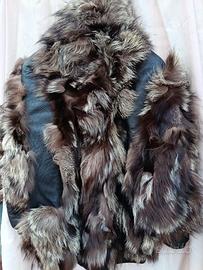 Giaccone pelliccia volpe e pelle