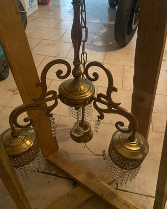 Lampadario vintage gocce