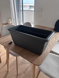 FIORIERA RETTANGOLARE ANTHEA 50CM ANTRACITE