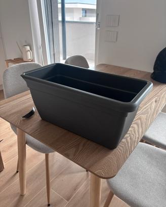 FIORIERA RETTANGOLARE ANTHEA 50CM ANTRACITE