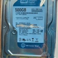 WESTERN DIGIDAL HARD DISK 500GB SATA 3,5 "INTERNO