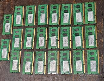 Lotto Pz 23  SO-DIMM DDR3 da 1 GB marchio Unifosa