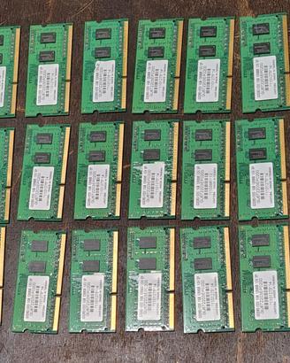 Lotto Pz 23  SO-DIMM DDR3 da 1 GB marchio Unifosa