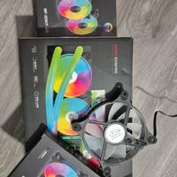 dissipatore aio 240 piu 5 ventole argb mars gaming