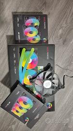 dissipatore aio 240 piu 5 ventole argb mars gaming