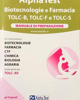 Alpha test TOLC-B TOLC- F TOLC-S