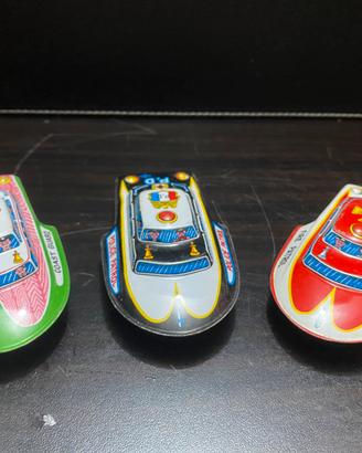 Tris Barche Pattuglia Latta Vintage Japan K