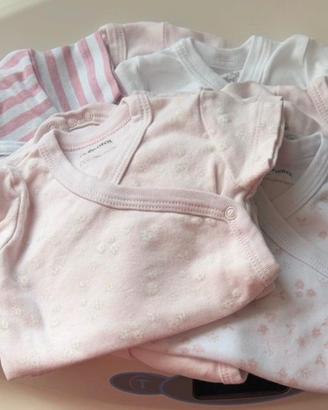 Set 25 body estivi neonata 1-3 mesi (56 e 62 cm)
