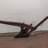 ARATRO ANTICO U.S.A. FERRO E LEGNO