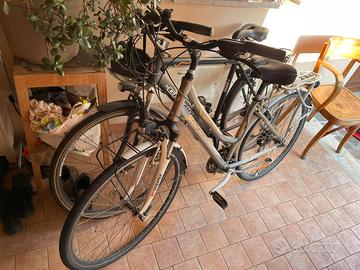 Due biciclette usate, una da uomo ed una da donna